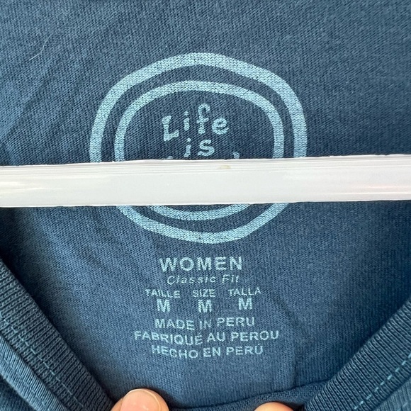 Lot Of 2 Life Is Good Women's Tee Shirts Sz M "Give Love" & "Life Is Good" - Picture 8 of 13